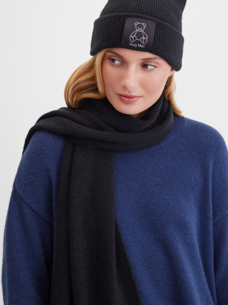 Шапка с шерстью альпаки