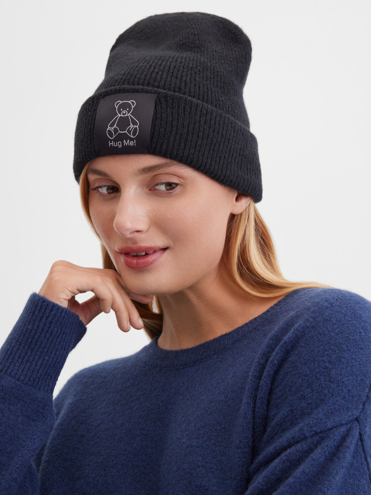 Шапка с шерстью альпаки