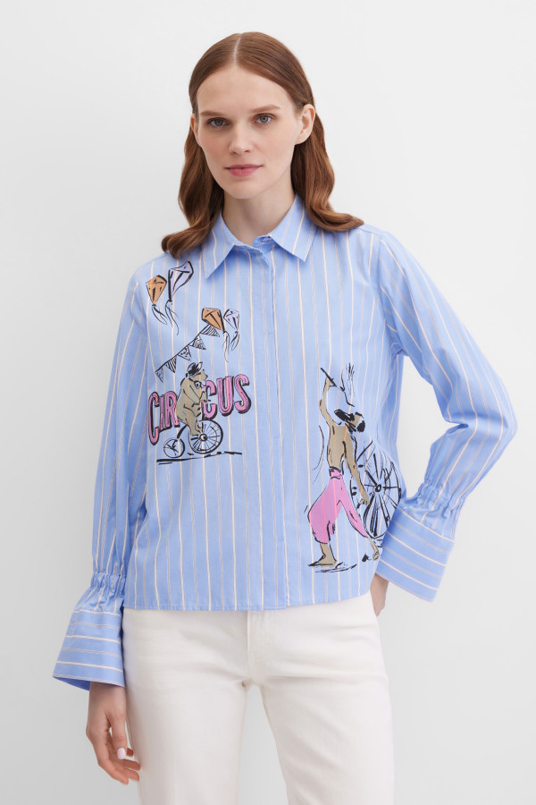 Блузка с длинным рукавом