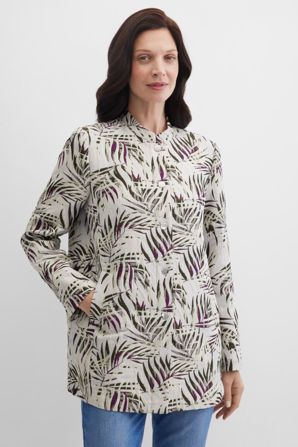 Жакет однобортный удлиненный