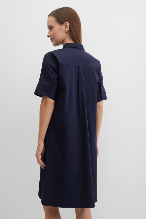 Платье-рубашка с коротким рукавом