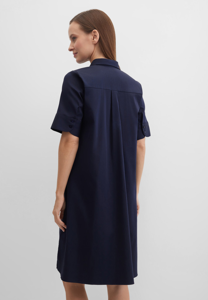 Платье-рубашка с коротким рукавом