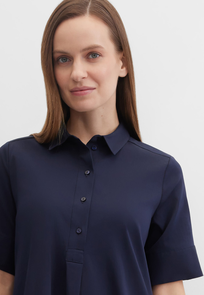 Платье-рубашка с коротким рукавом