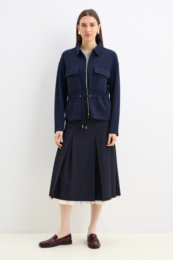 Жакет с кулиской на талии