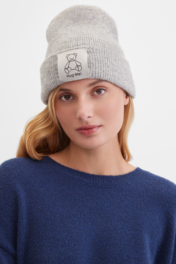 Шапка с шерстью альпаки