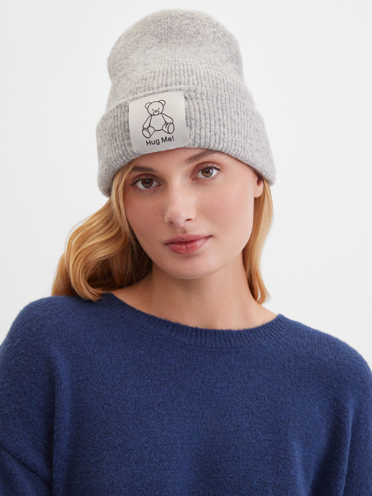 Шапка с шерстью альпаки