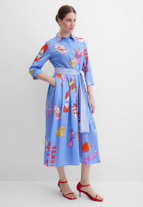 Платье-рубашка миди