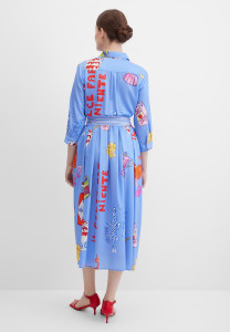 Платье-рубашка миди