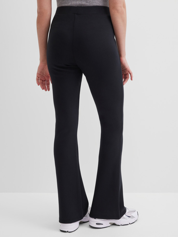 Брюки клеш трикотажные