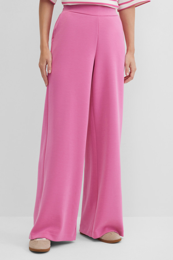 Брюки широкие трикотажные