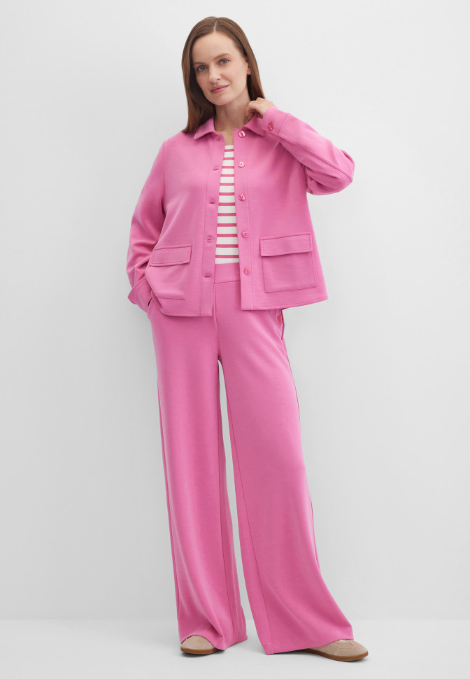 Брюки широкие трикотажные