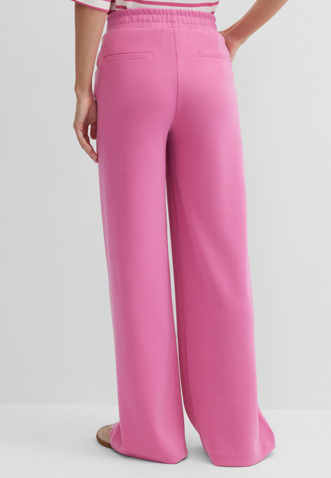 Брюки широкие трикотажные