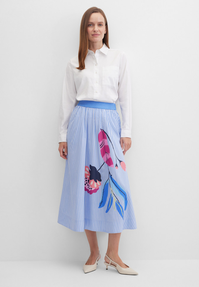 Рубашка укороченная с карманом