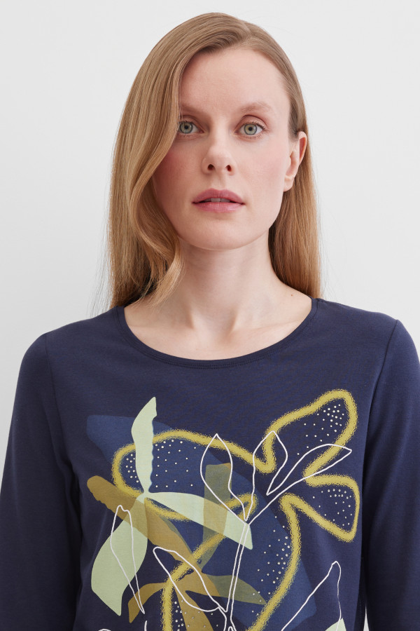 Лонгслив с принтом