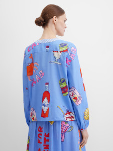 Блузка с длинным рукавом