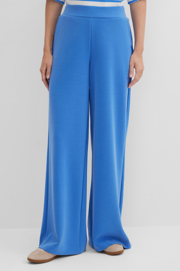 Брюки широкие трикотажные