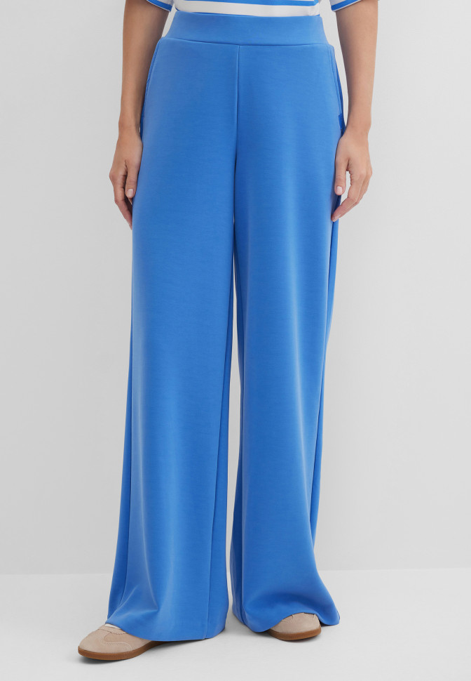 Брюки широкие трикотажные