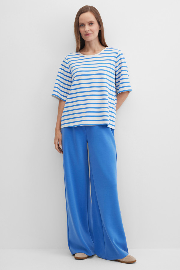 Брюки широкие трикотажные