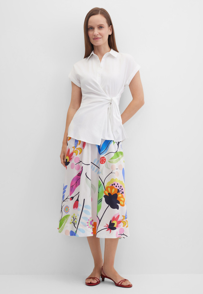 Блузка на завязках