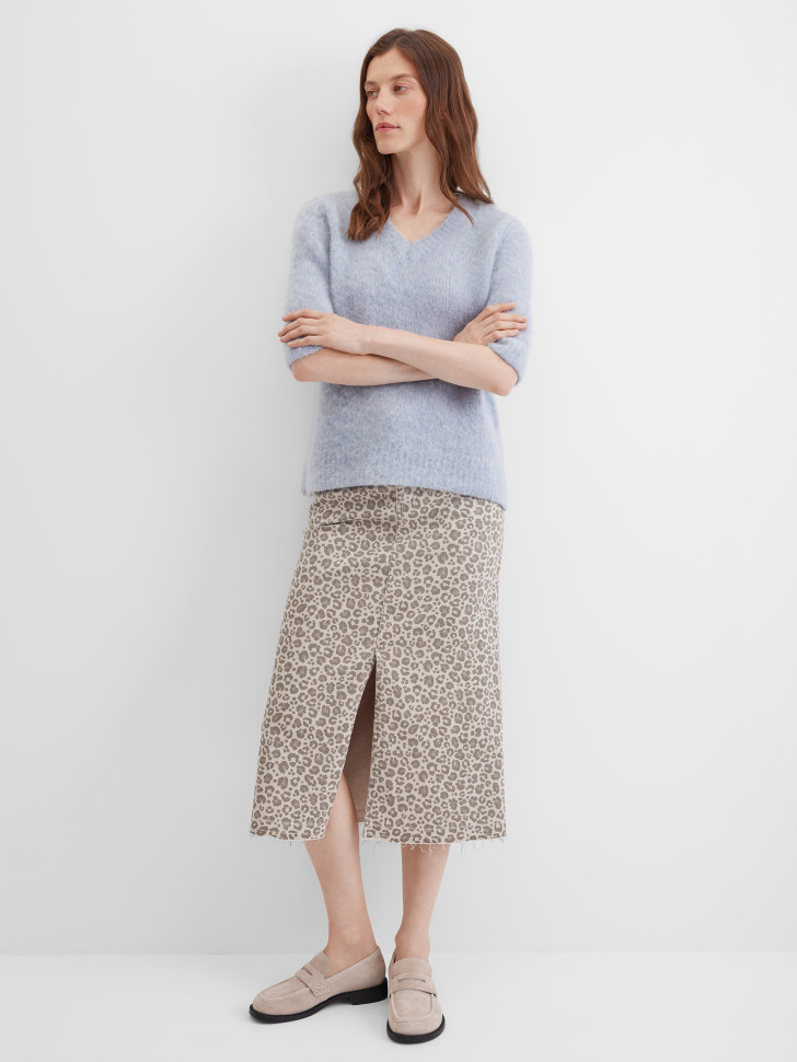 Пуловер с коротким рукавом