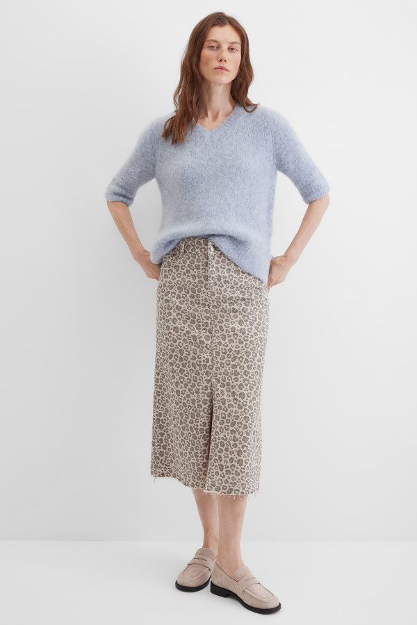 Пуловер с коротким рукавом