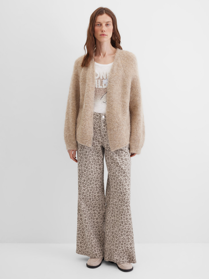 Кардиган из шерсти и мохера