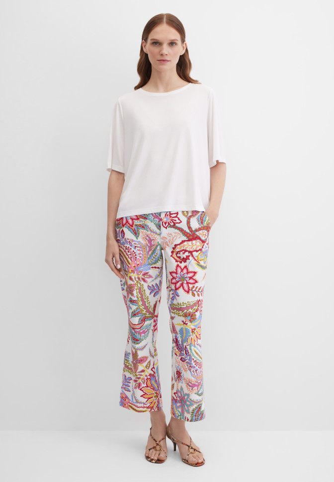 Джинсы укороченные