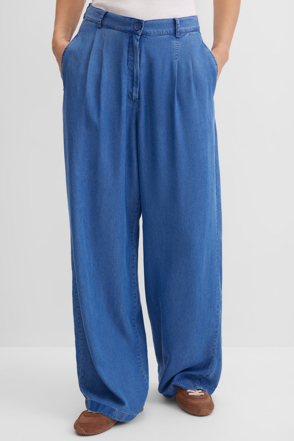 Брюки широкие