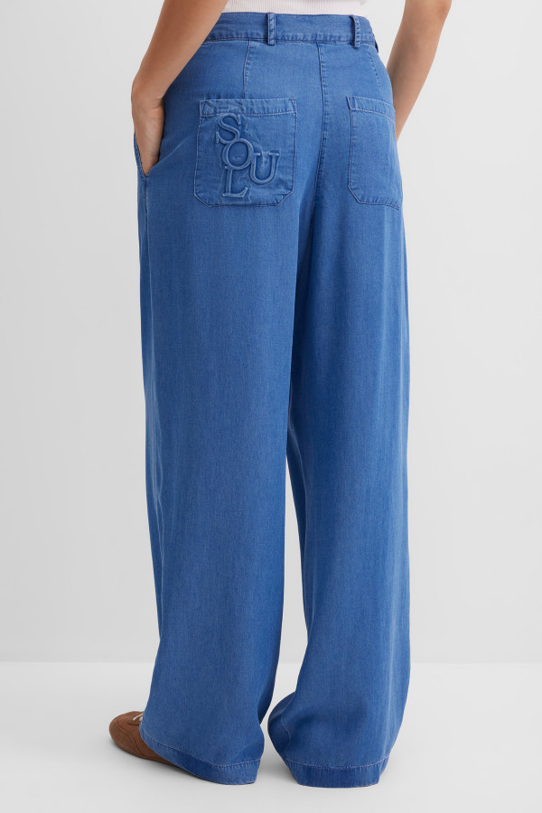 Брюки широкие