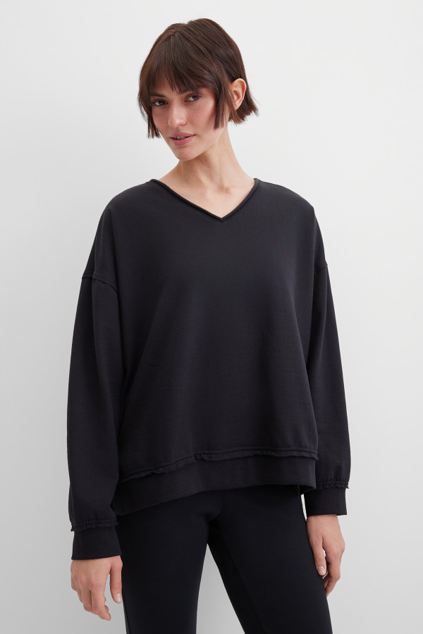 Свитшот с нашивками на спине