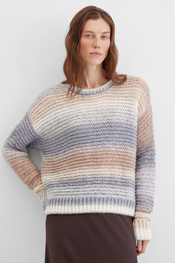 Джемпер фактурной вязки