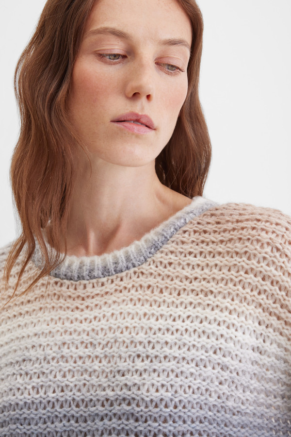 Джемпер фактурной вязки