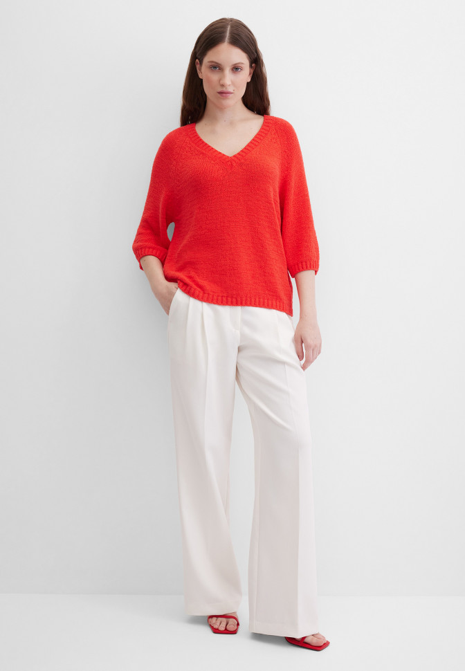 Джемпер-пуловер свободный