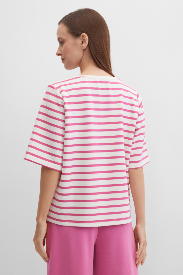 Свитшот-футболка в полоску