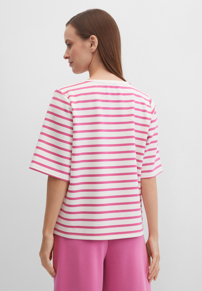 Свитшот-футболка в полоску