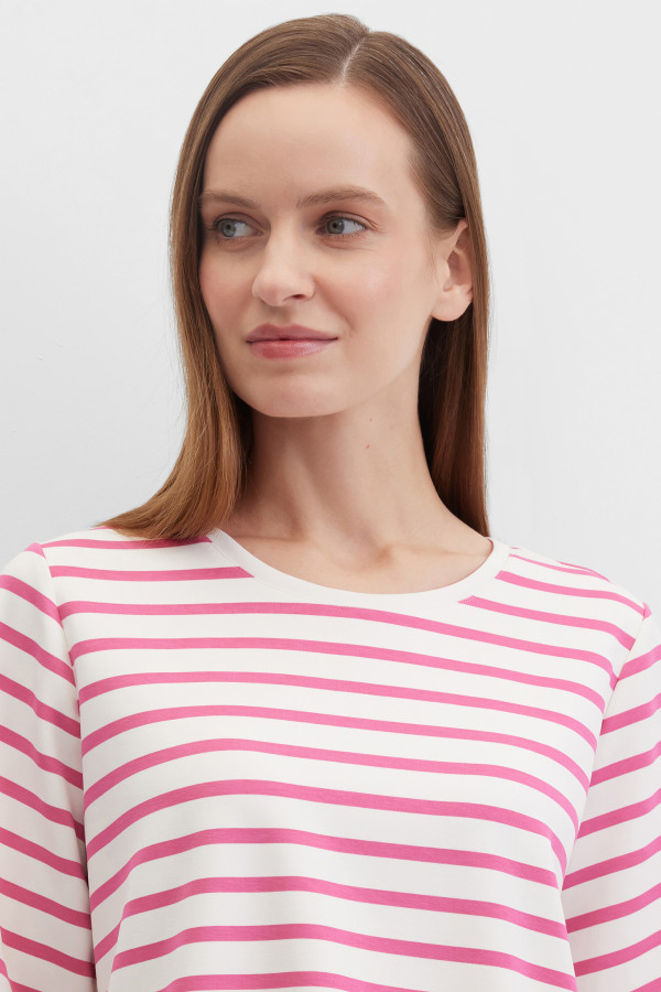 Свитшот-футболка в полоску