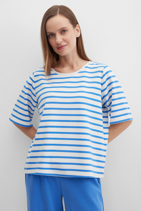 Свитшот-футболка в полоску