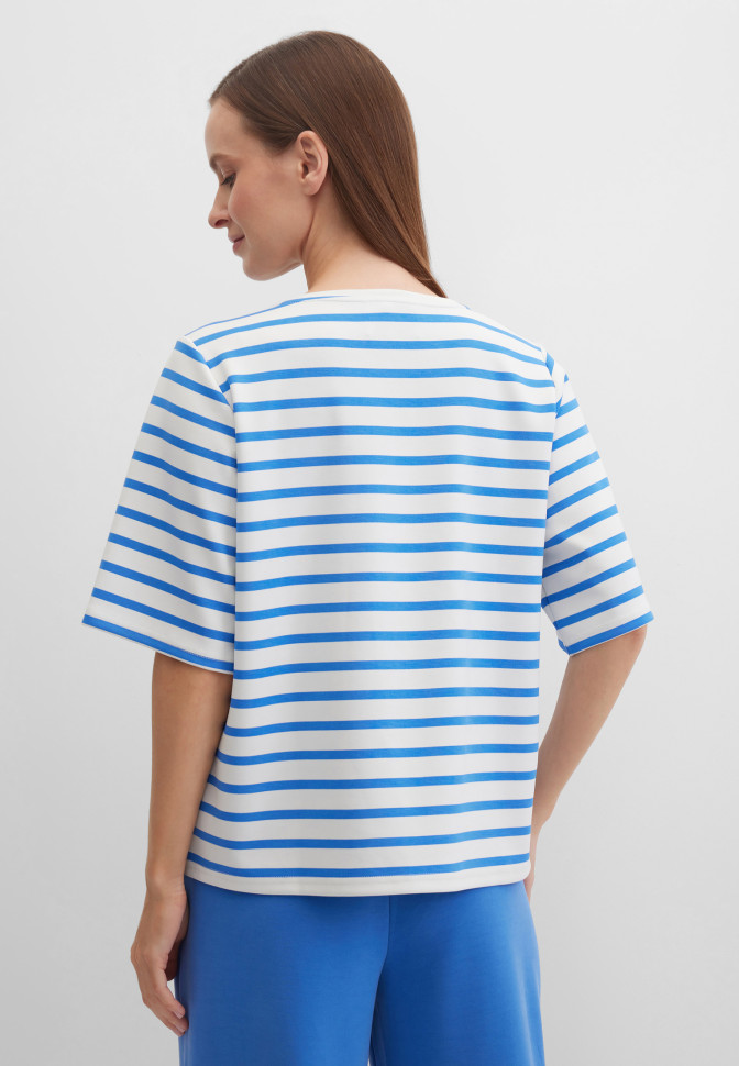 Свитшот-футболка в полоску