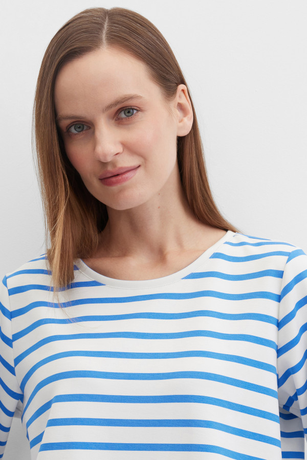 Свитшот-футболка в полоску