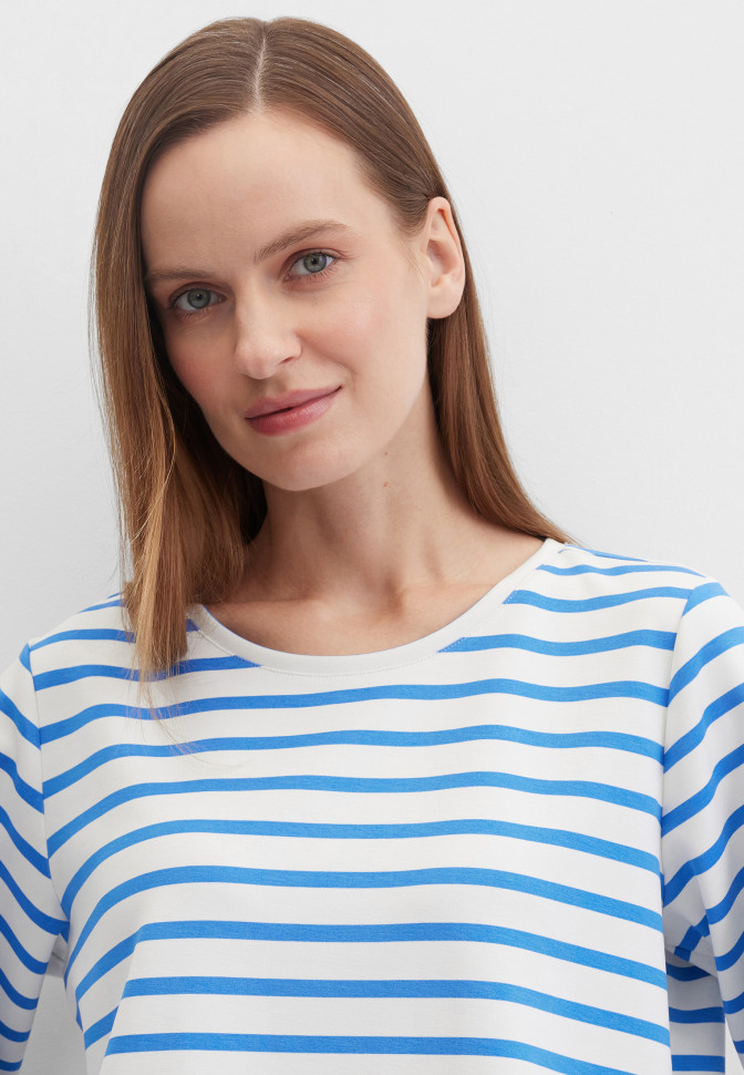 Свитшот-футболка в полоску