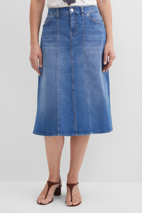 Юбка джинсовая миди