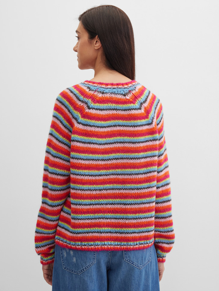 Джемпер крупной вязки с мохером