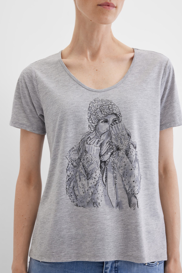 Футболка свободная