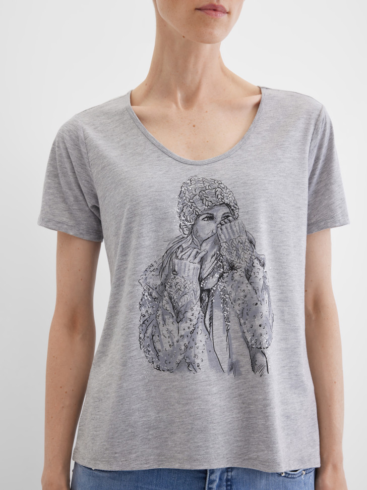 Футболка свободная