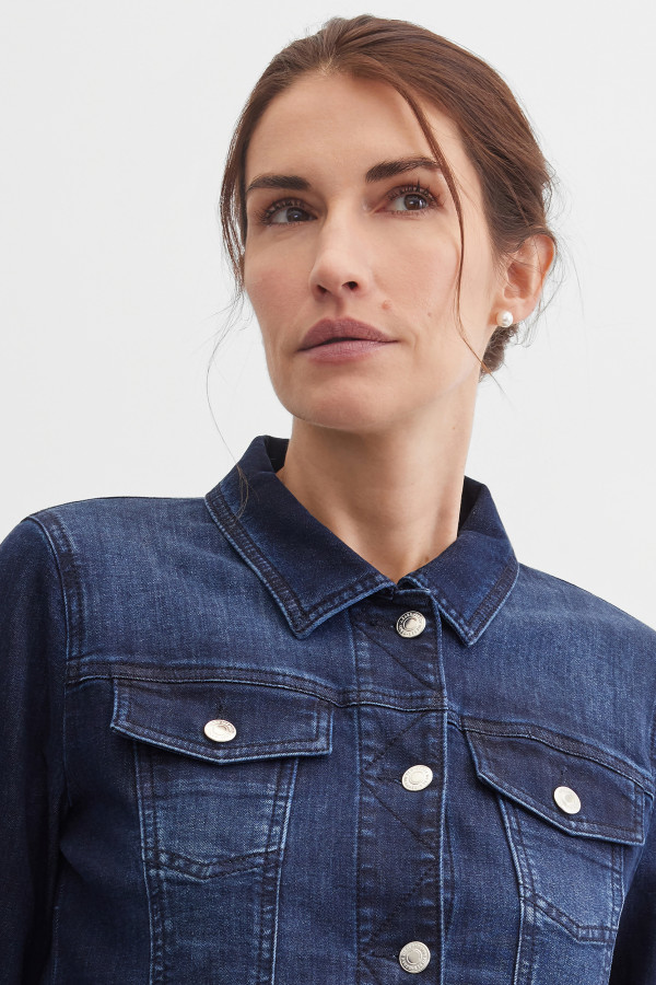 Куртка джинсовая с эффектом потертости