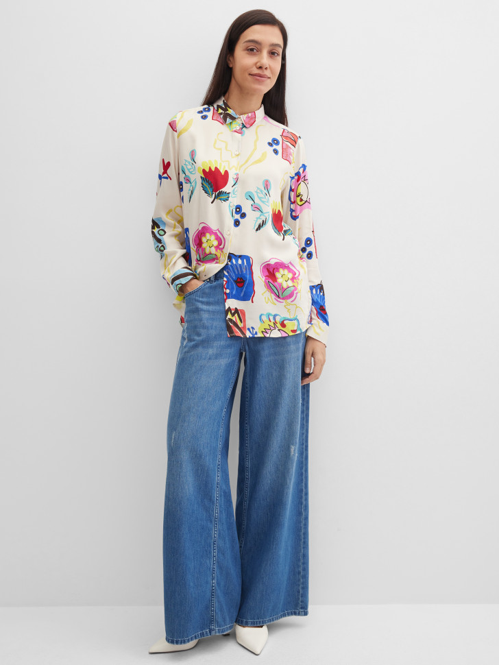 Блузка с длинным рукавом