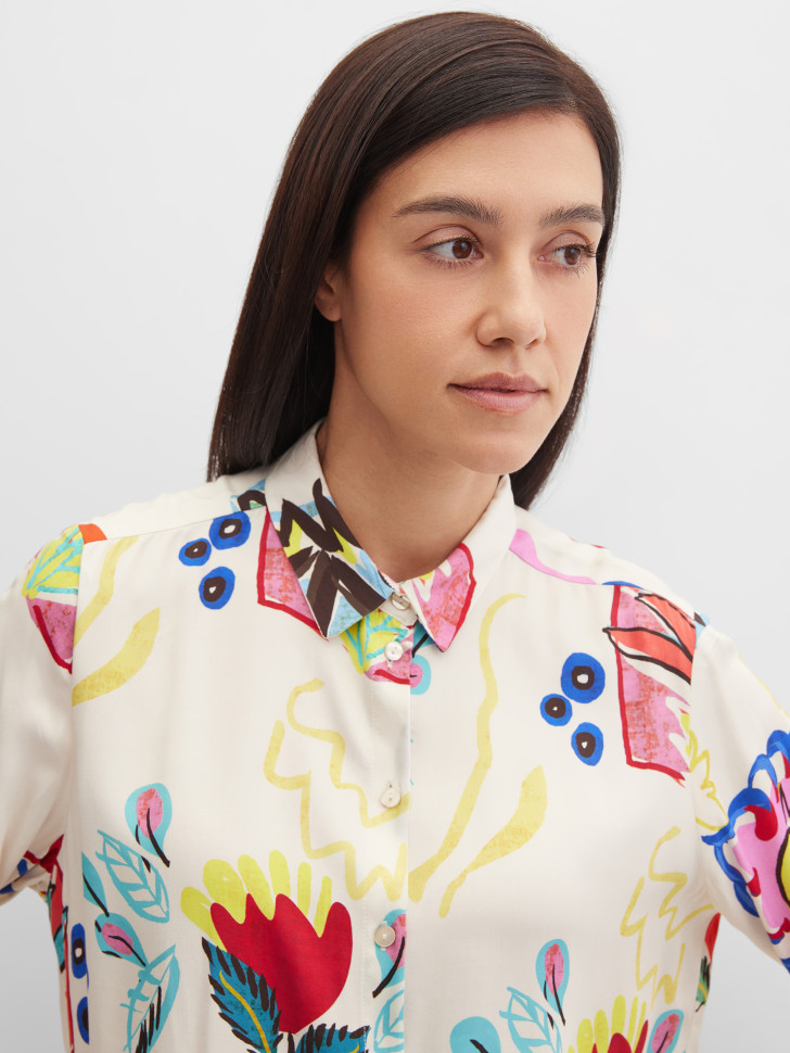 Блузка с длинным рукавом