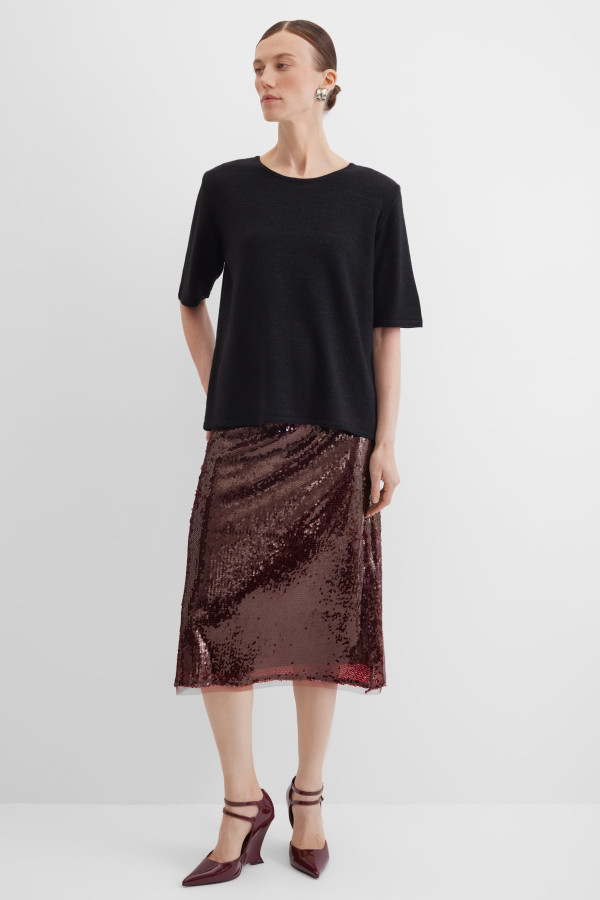 Джемпер с коротким рукавом