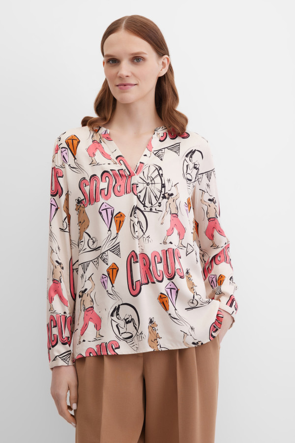 Блузка с длинным рукавом