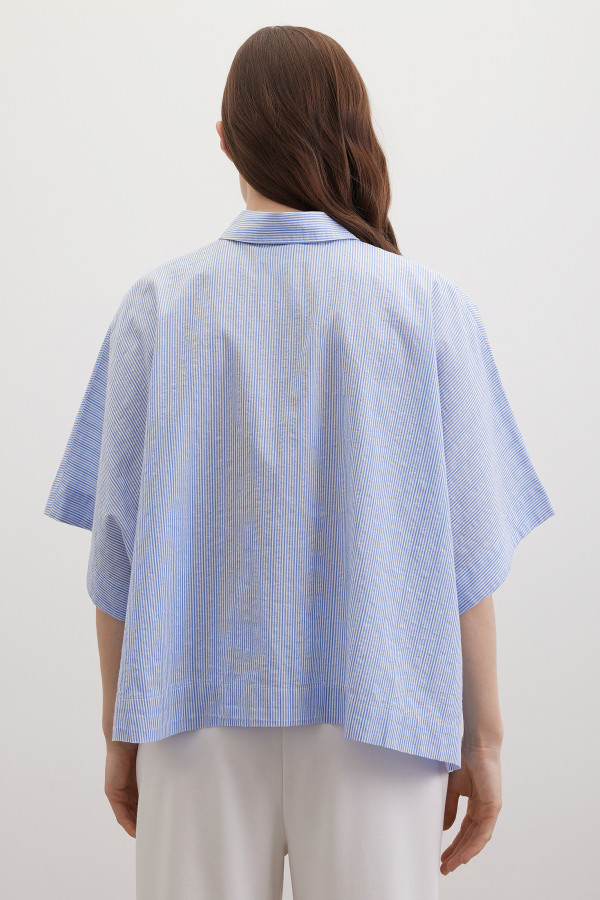 Рубашка в полоску из хлопка
